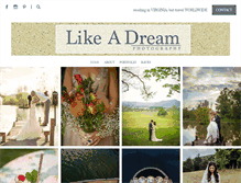 Tablet Screenshot of likeadreamphotography.com
